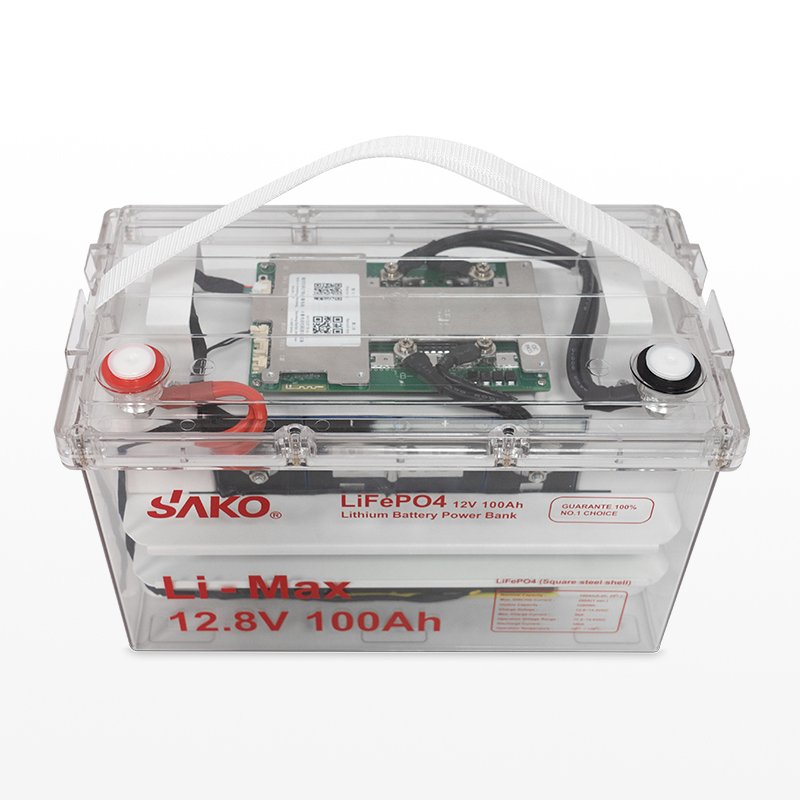 Li-Max 12.8v 100ah LiFePO4 battery transparent model – Image 3